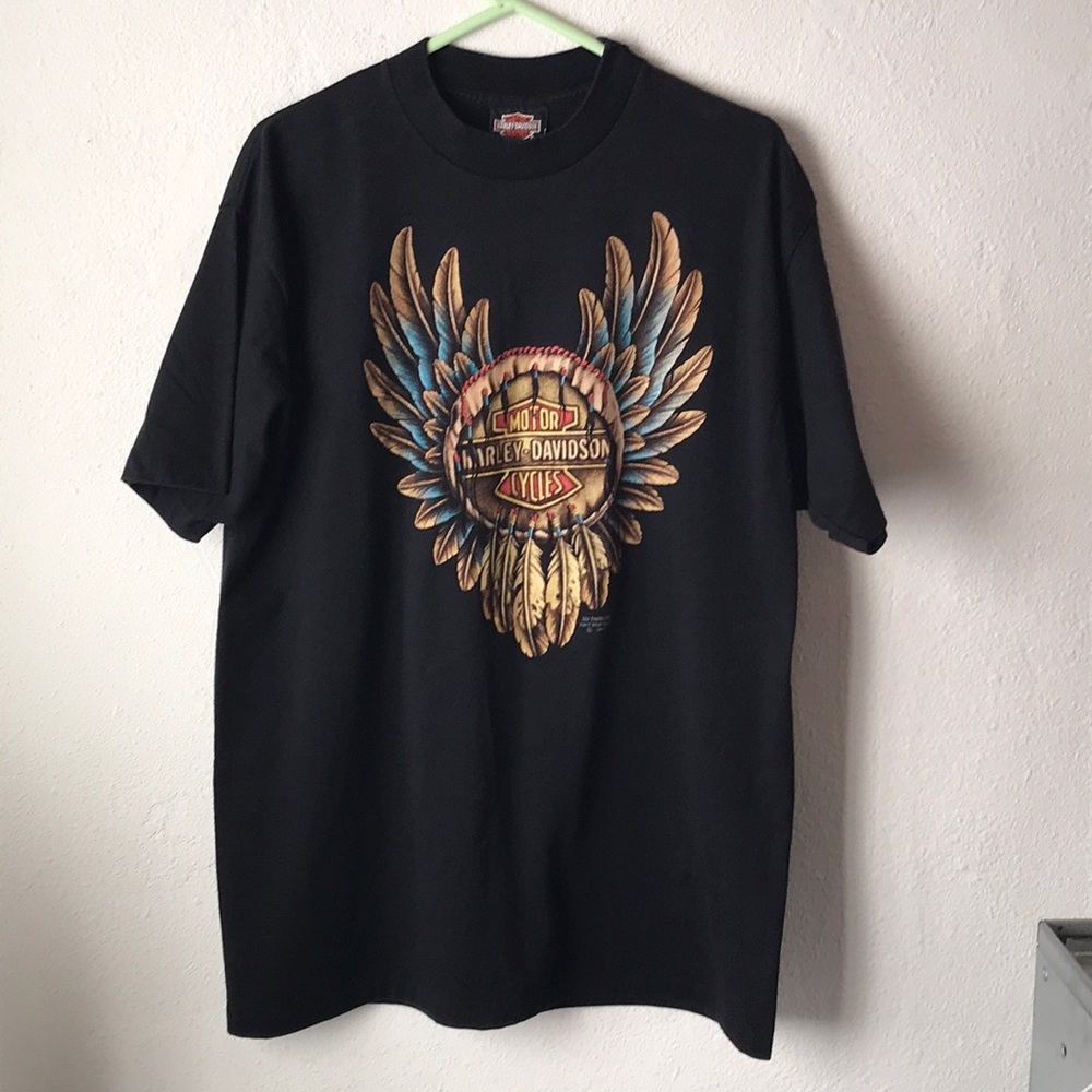 Vintage 1991 3D Emblem Harley Davidson Shirt